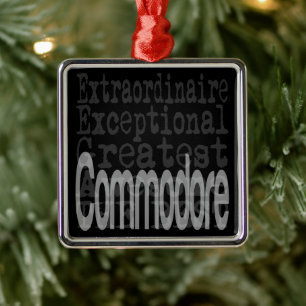 Commodore Extraordinaire Ornament Aus Metall