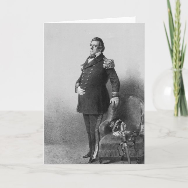 Commodore Matthew Calbraith Perry Karte (Vorderseite)