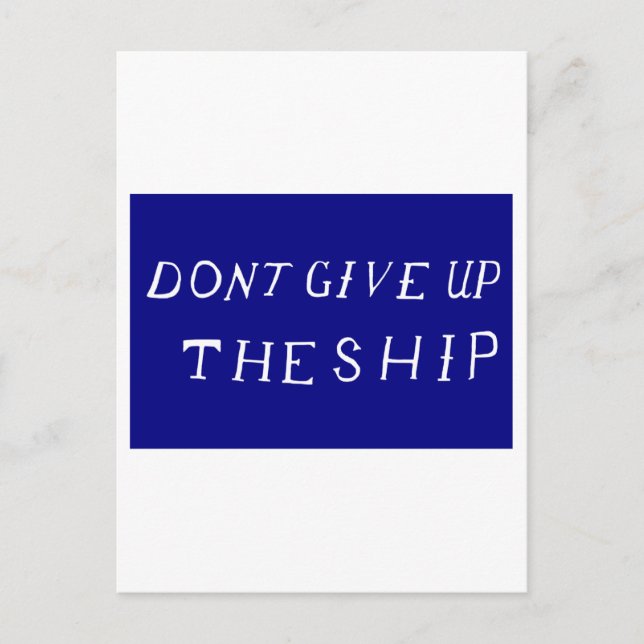 Commodore-Perry-Flagge Postkarte (Vorderseite)