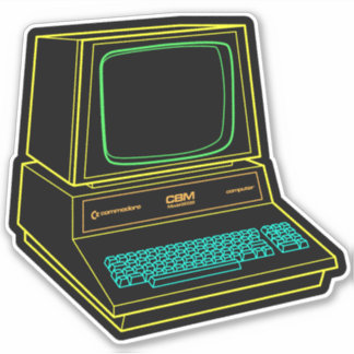Commodore PET Computer Aufkleber