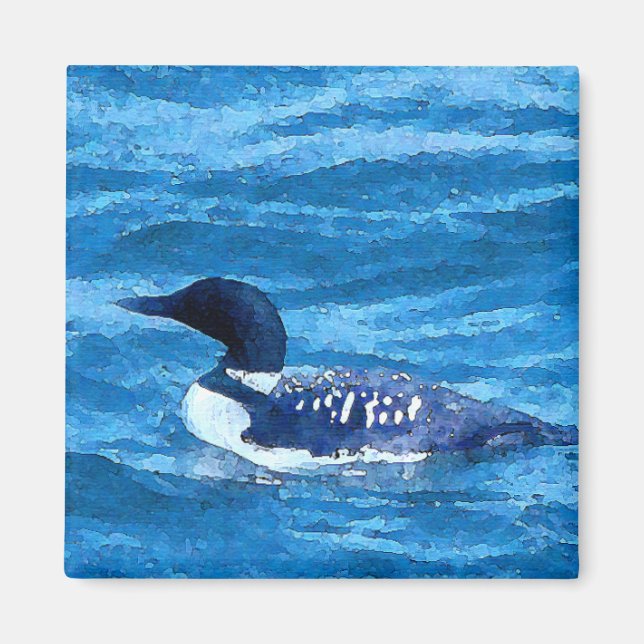 Common Loon Magnet (Vorne)