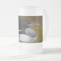 Common Loon Mattiert Glass Tasse, 16 oz
