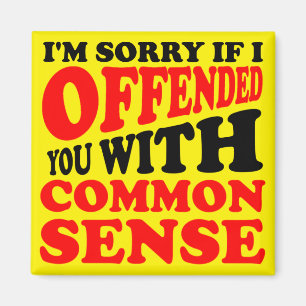 Common Sense Vous A Offensé Drôle Aimant Fridge Ma