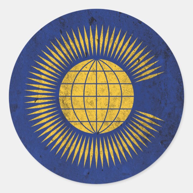 Commonwealth Runder Aufkleber (Vorderseite)