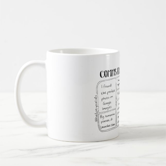 Comms Bingo ringsum Tasse 4 (Links)