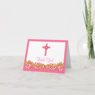 Communion florale moderne Merci note