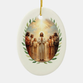 Communion of Saints God's Peace and Blessings Keramik Ornament