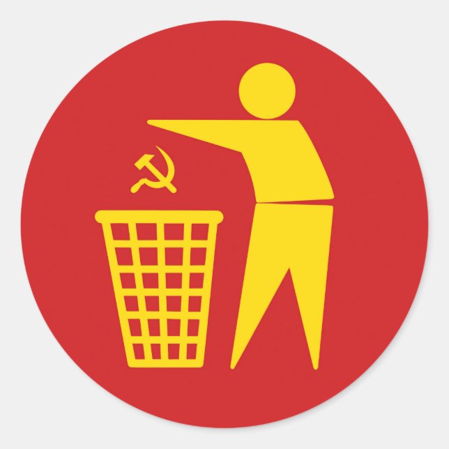 Communism is trash sticker (Vorderseite)