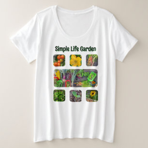 Community-Garten-Foto-Collage Große Größe T-Shirt