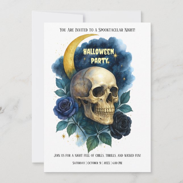 Community Halloween Creepy Party Einladung (Vorderseite)