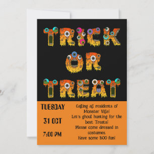 Community Halloween Trick oder Treat Einladung