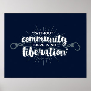 Community Liberation 11x14 Dark Print Poster