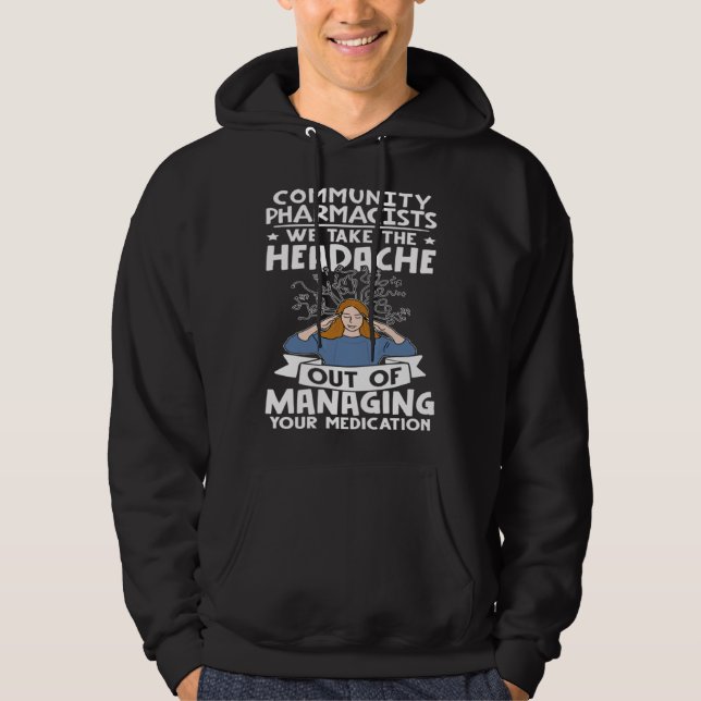 Community Pharmacists Managing Your Medication Hoodie (Vorderseite)