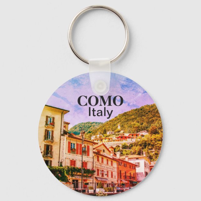 Como in Italy Souvenir Keychain Schlüsselanhänger (Vorderseite)