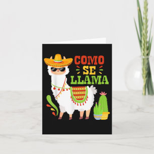 Como Se Llama Animal Funny Mexican Cinco De Mayo m Karte