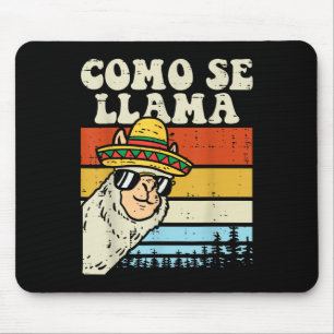 Como Se Llama Funny Cinco De Mayo Mexican Alpaca A Mousepad