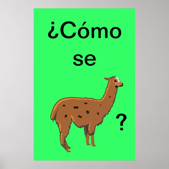¿Cómo se llama? Poster (Vorne)