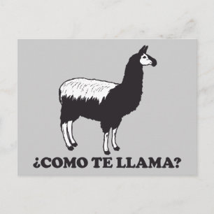 Como Te Llama Postkarte