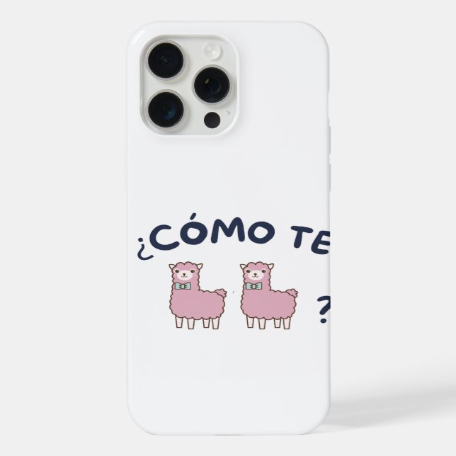 Como te llamas iPhone 15 pro max hülle (Rückseite)