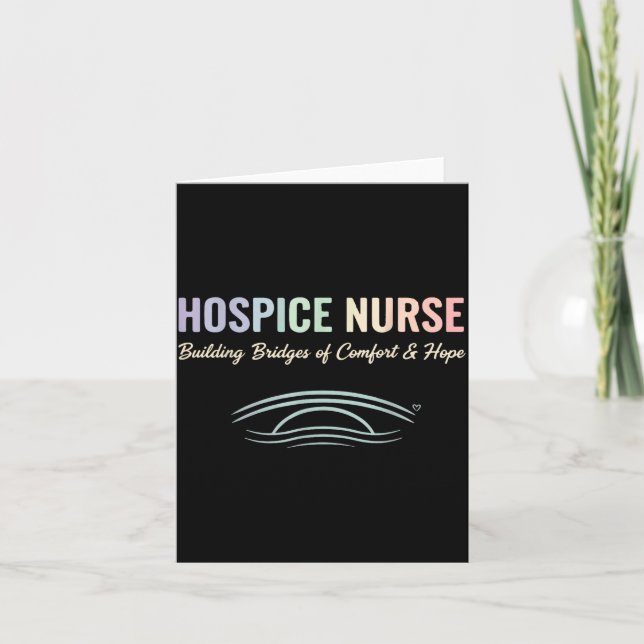 Comon In Care Hosce Nurse Palliative Suprt Graphic Karte (Vorderseite)