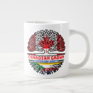 Comoros Comorian Kanadian Tree Roots Flag Jumbo-Tasse