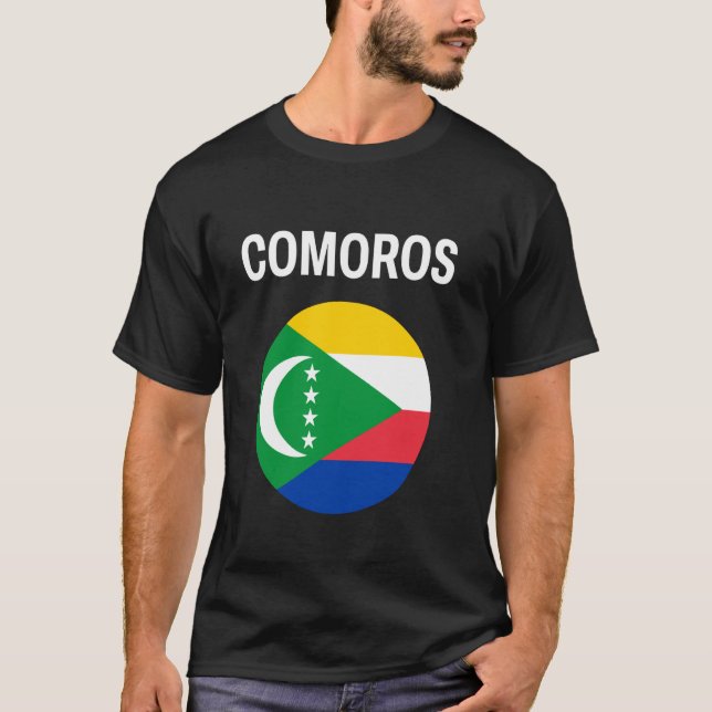 Comoros Flag Moderne T-Shirt (Vorderseite)