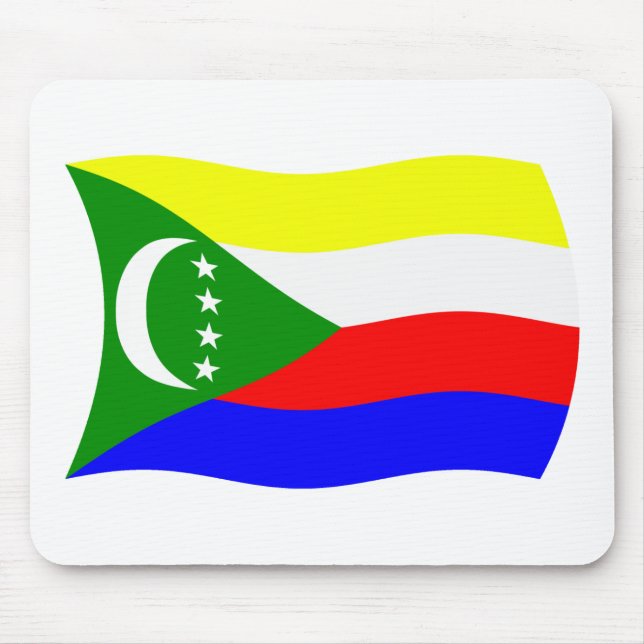 Comoros Flag Mousepad (Vorne)