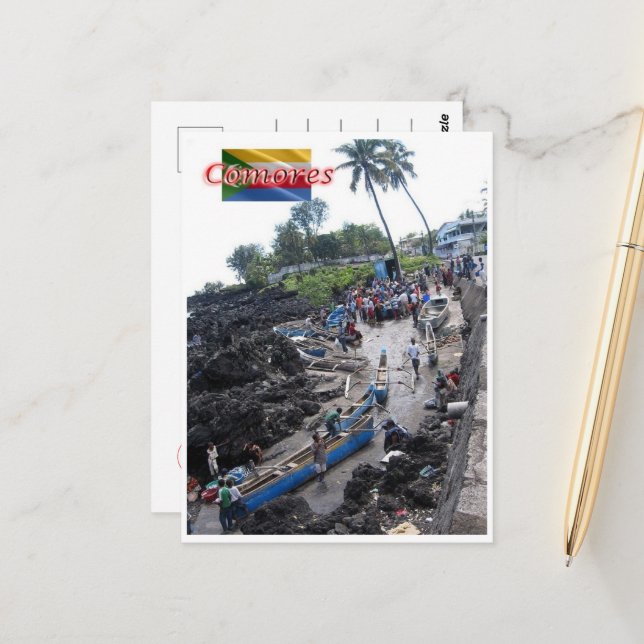 Comoros - Panorama - Postkarte (Vorderseite/Rückseite Beispiel)