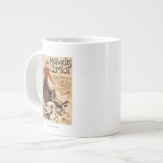 Comot Motocycle Frauen und Gänse Promo Poster Jumbo-Tasse (Vorderseite Links)