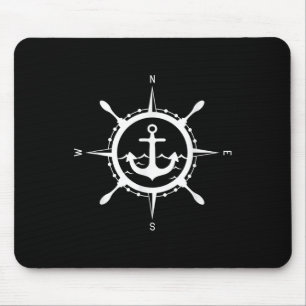 Comp Anker Maritime Design Mit Comp Kapitän Segel Mousepad