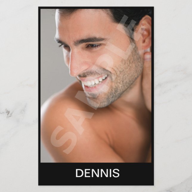 Comp Cards - Modellmodellierung der Composite-Comp Flyer (Vorne)