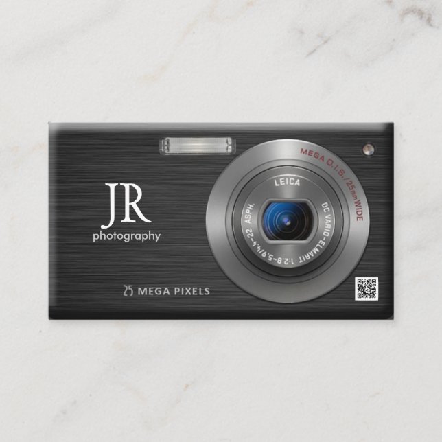 Compact Digital Camera Beruflich Fotograf Visitenkarte (Vorderseite)