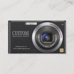 Compact Digital Camera Fotograf Business Card Visitenkarte