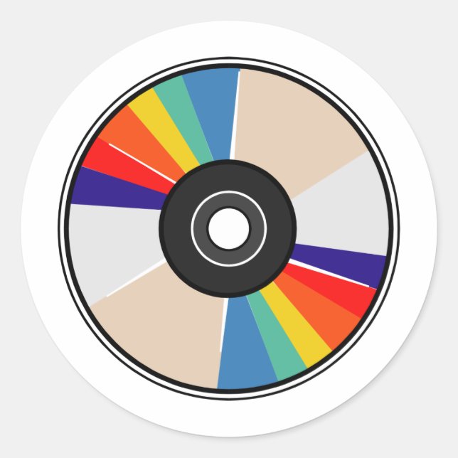 Compact Disc Runder Aufkleber (Vorderseite)