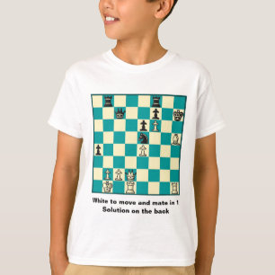 Compagnon d'échecs dans 1 T-shirt du puzzle #1