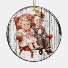 Compagnons de vacances vintages - Ornement de Noël