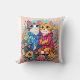"Compagnons douillets : Pals Coussins Purr-fect"
