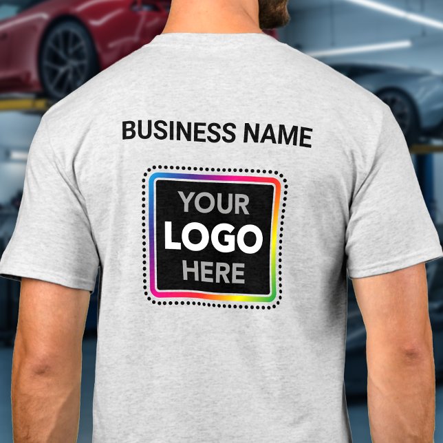 Company Branded Logo T-Shirt - Front & Back Print (Créateur téléchargé)