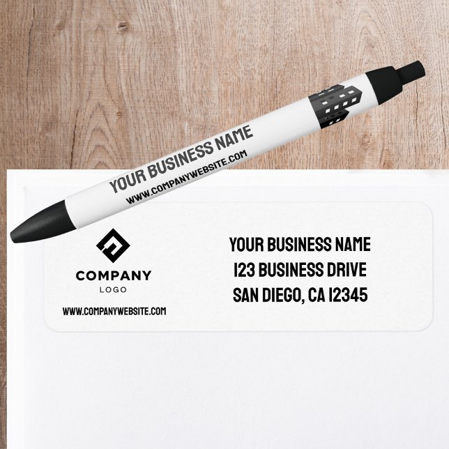Company Business Logo Professional Return Address  (Von Creator hochgeladen)