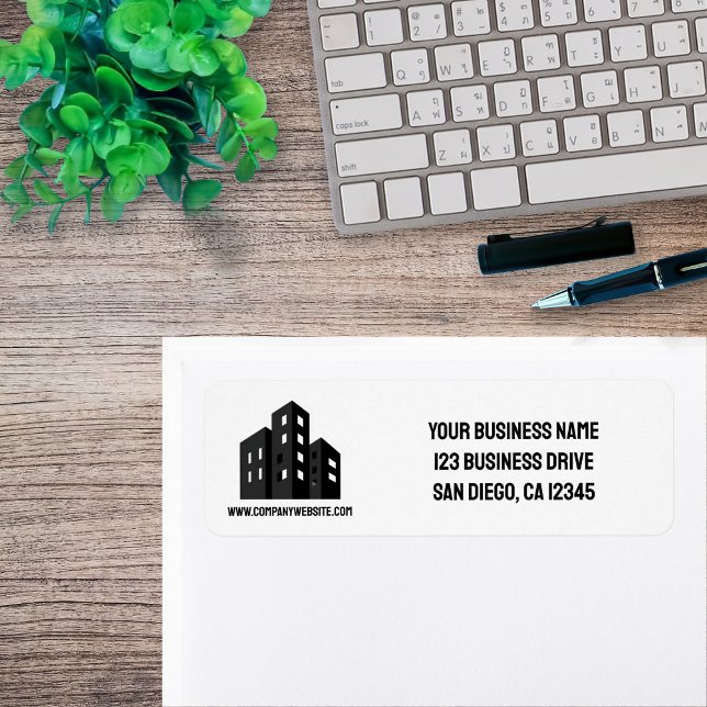 Company Business Logo Professional Return Address  (Von Creator hochgeladen)