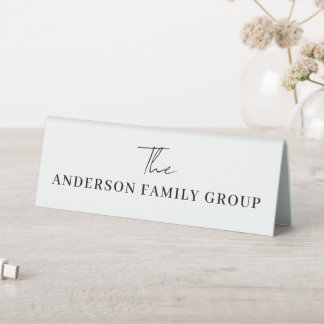 Company Business Name Branding Professional Tischaufsteller