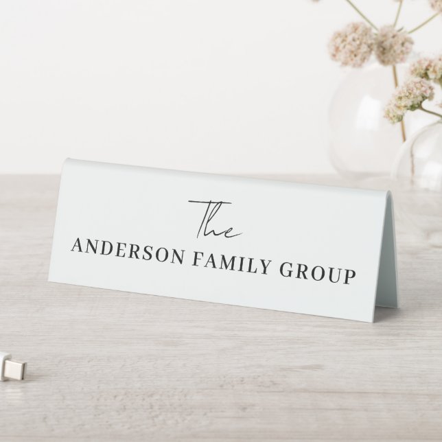 Company Business Name Branding Professional Tischaufsteller (In Situ (Tisch))