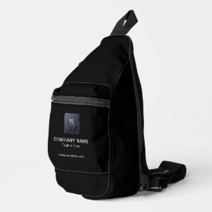 Company Info Schwarze Druckerei Cut Sew Sling Bag