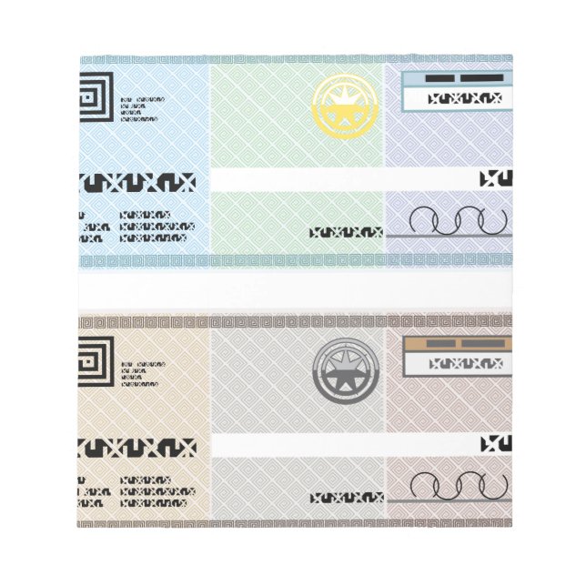 Company Karo Geschenkgutschein Bonus Karo Notizblock (Vorderseite)