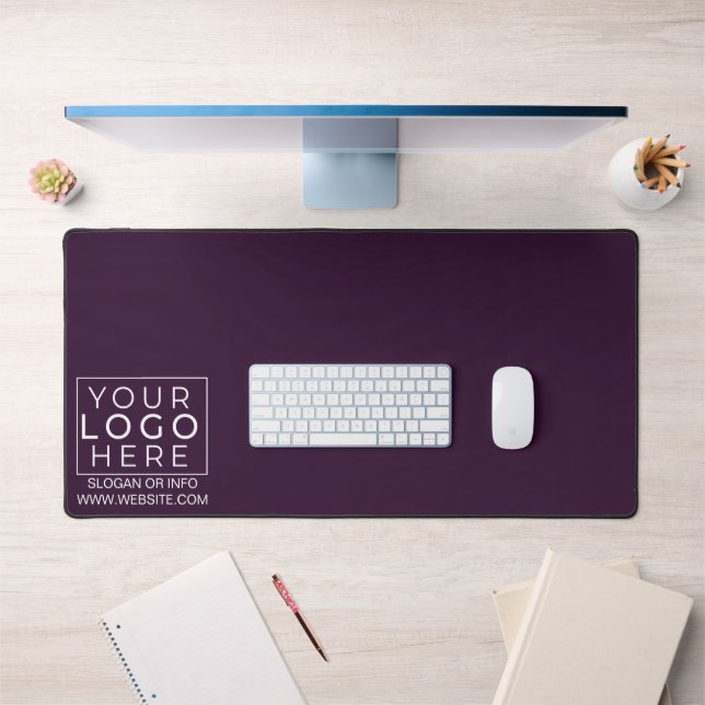 Company Logo Branded Custom Employee Workstation  Schreibtischunterlage (Büro 1)