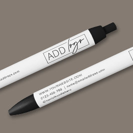 Company Logo & Contact Details Branded Promotional Kugelschreiber
