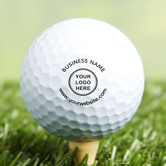 Company Logo & Custom Text Marketing Giveaway Golfball (Von Creator hochgeladen)