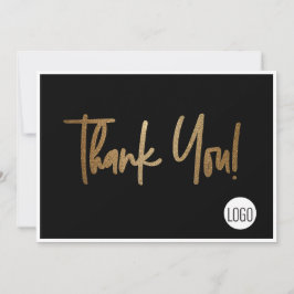 Company Logo Social Gold Black Vielen Dank Einladung