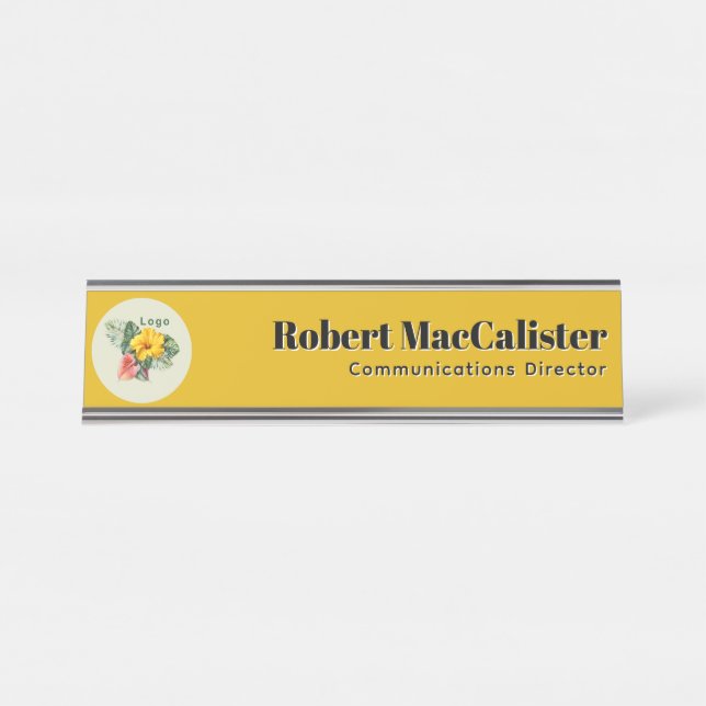 Company Logo Template  Schreibtischnamensplakette (Vorderseite )