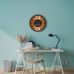 Company Minimalism Copper Brown Custom Logo Große Wanduhr<br><div class="desc">Unique minimal and decorative 
Corresponds to actual fashion trend in home decor.
You can change the shape and color of the hand.</div>